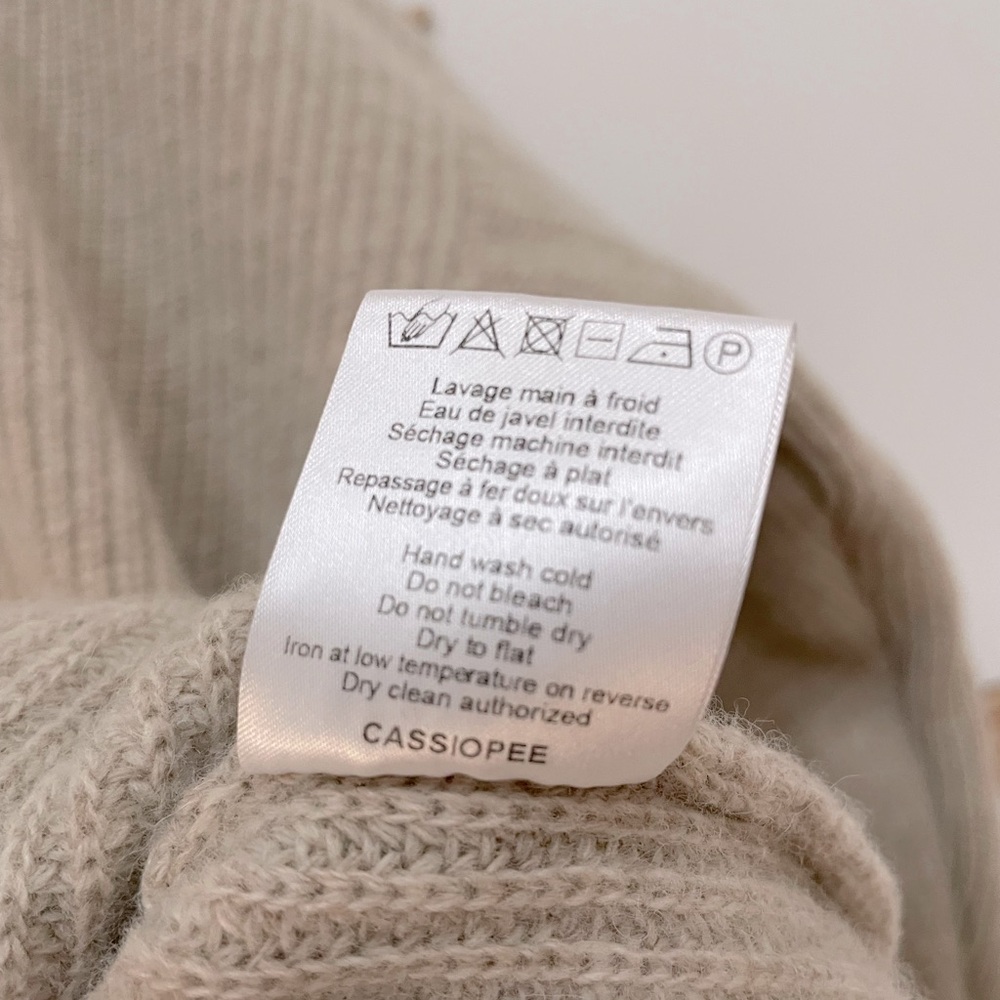 Rouje Beige Cassiopee Cardigan, size FR 40 - Picture 11 of 11